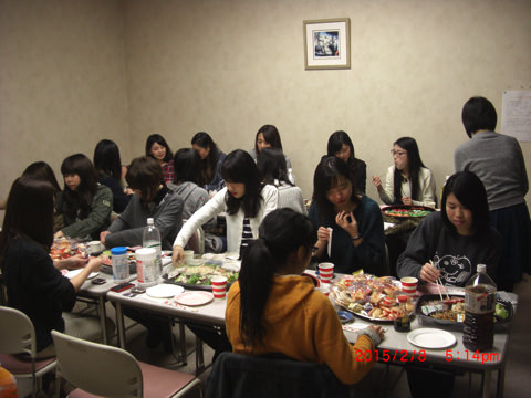 写真：2月　卒業生を送る会